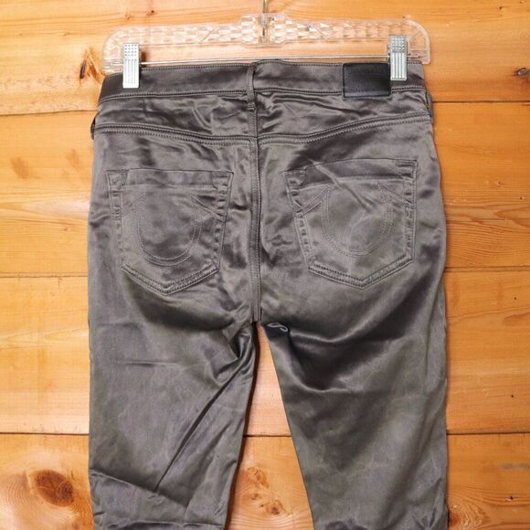 True Religion | Joan‎ Smalls Gray Mid-Rise Halle Skinny Jean 27 - Picture 4 of 8